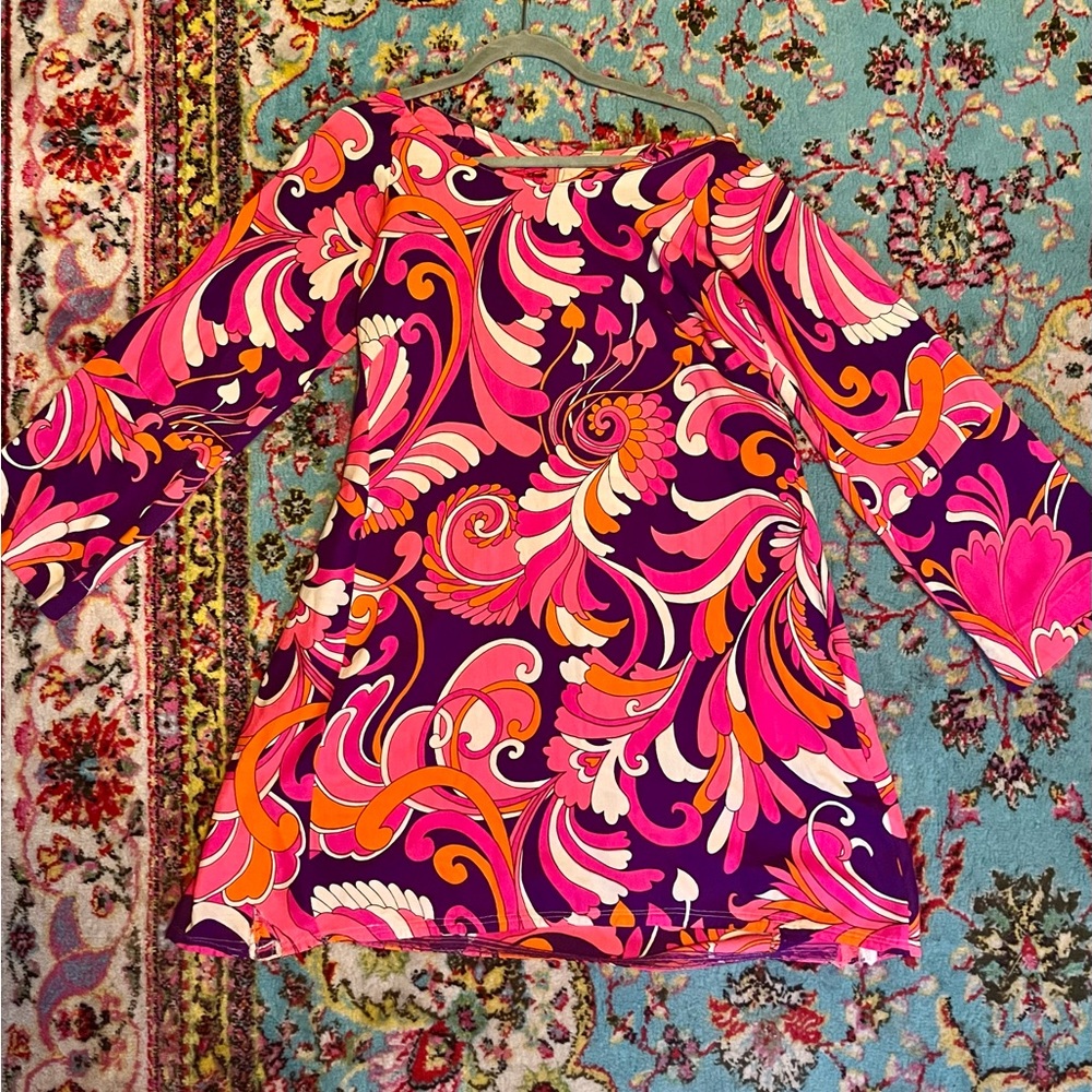60’s vintage psychedelic print dress
